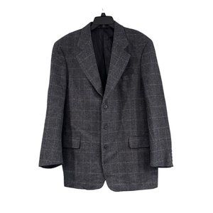 Gant The Blazer 100% Wool Square Pattern Size XL 46
